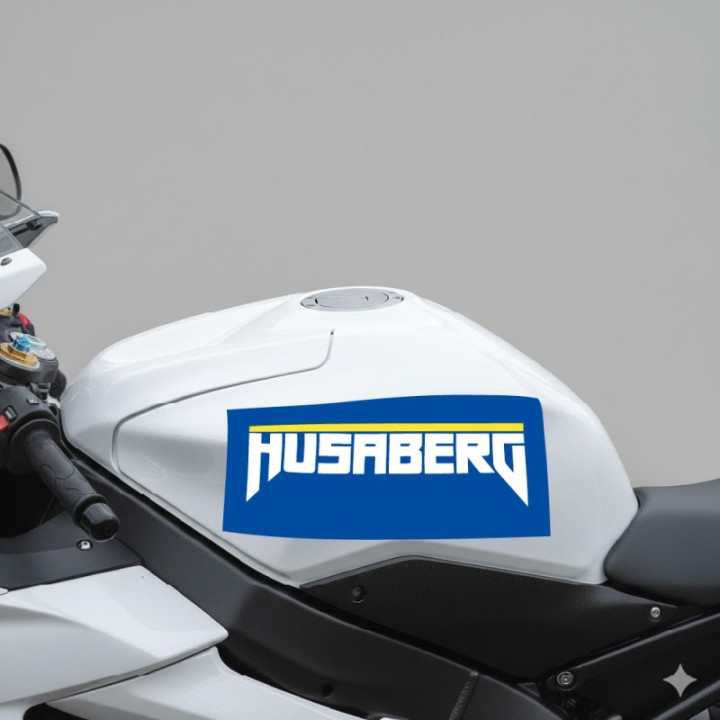 Husaberg Motorcycle Stickers – Enduro Off-Road Vinyl Decals (2-Pack)