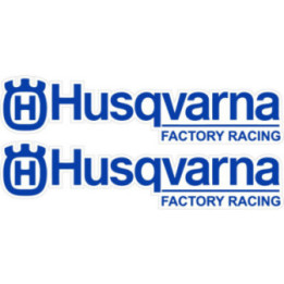 Husqvarna Factory Racing Stickers – MX Enduro Plastics Decals (2-Pack)