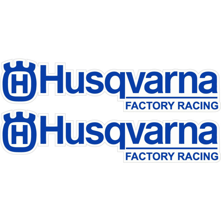 Husqvarna Factory Racing Stickers – MX Enduro Plastics Decals (2-Pack)