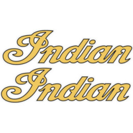 Indian Motorcycles Lettering Stickers – Chief Scout Challenger Decals (2-Pack)