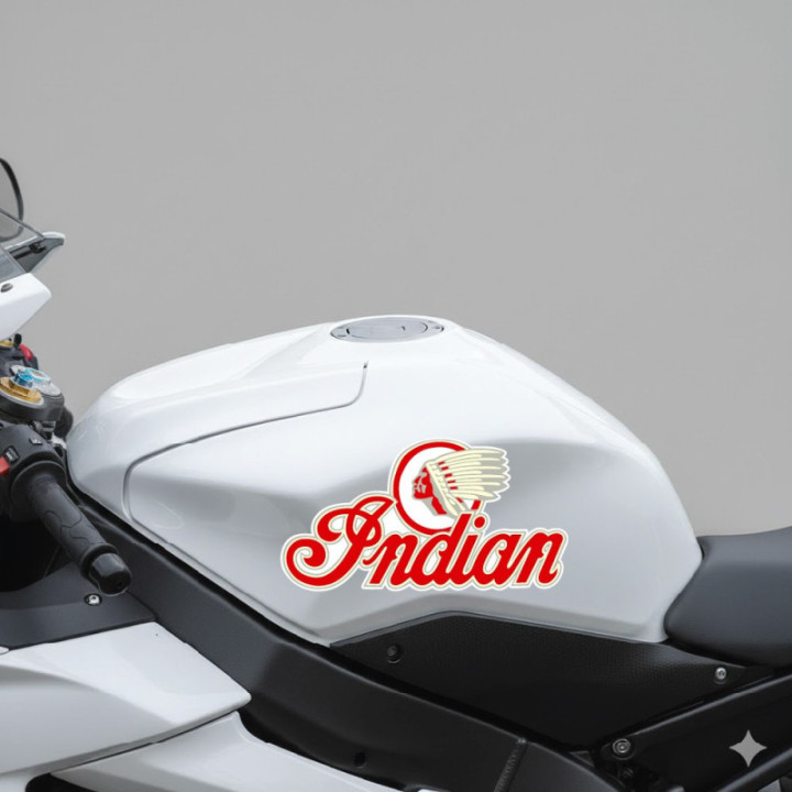 Indian Motorcycles Logo Style 2 Stickers Decals 2x - DecalsHouse