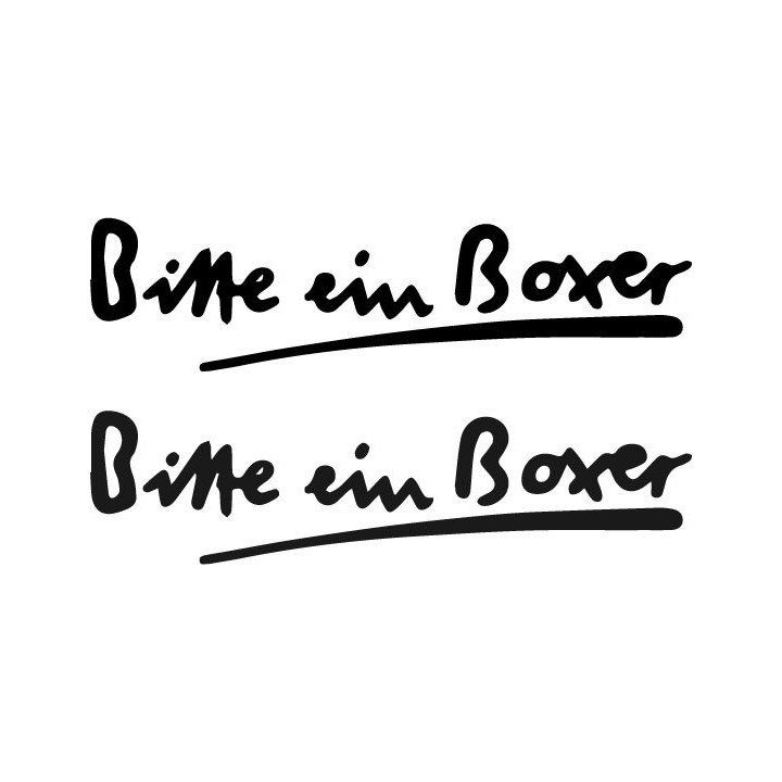Buy Bitte Ein Boxer Decal Sticker Online