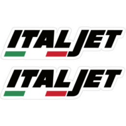 Italjet Moto Logo Style 3 Stickers – Dragster Scooter Decals (2-Pack)