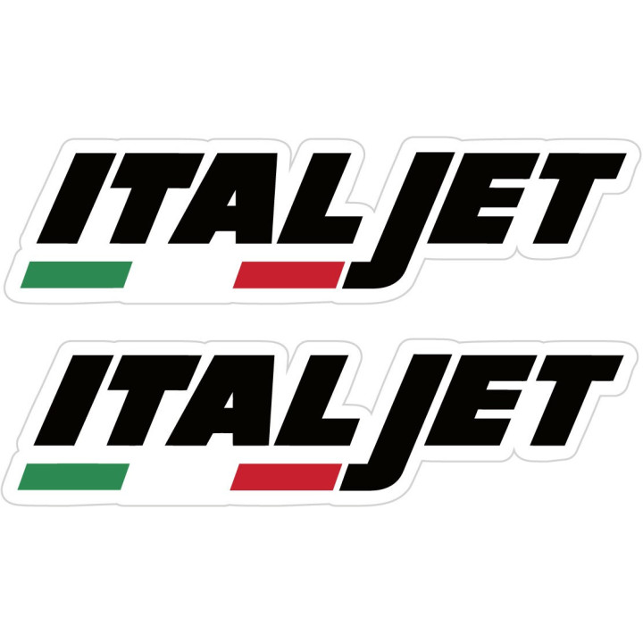 Italjet Moto Logo Style 3 Stickers – Dragster Scooter Decals (2-Pack)