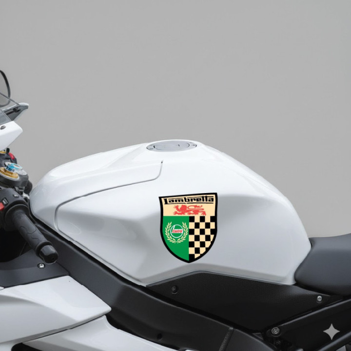 Lambretta Castrol Logo Badge Style 2 Stickers Decals 2x - DecalsHouse