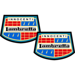 Lambretta Innocenti Logo Style 2 Stickers Decals 2x - DecalsHouse