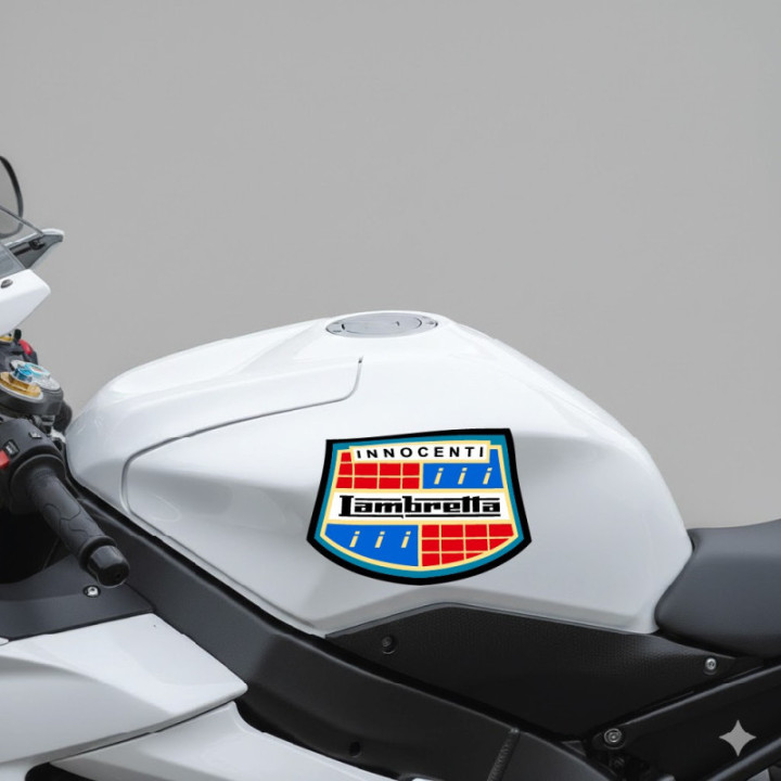 Lambretta Innocenti Logo Style 2 Stickers Decals 2x - DecalsHouse