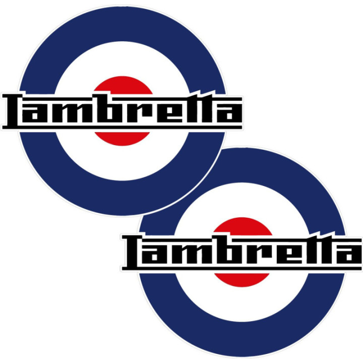 Lambretta Logo Stickers Decals 2x - DecalsHouse