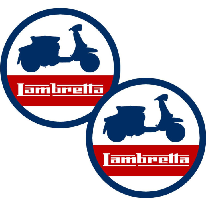 Lambretta Logo Style 2 Stickers Decals 2x - DecalsHouse