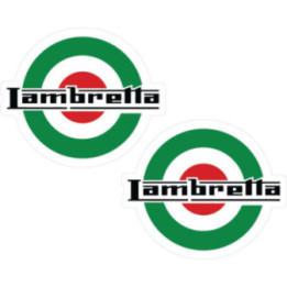 Lambretta Logo Style 3 Stickers Decals 2x - DecalsHouse