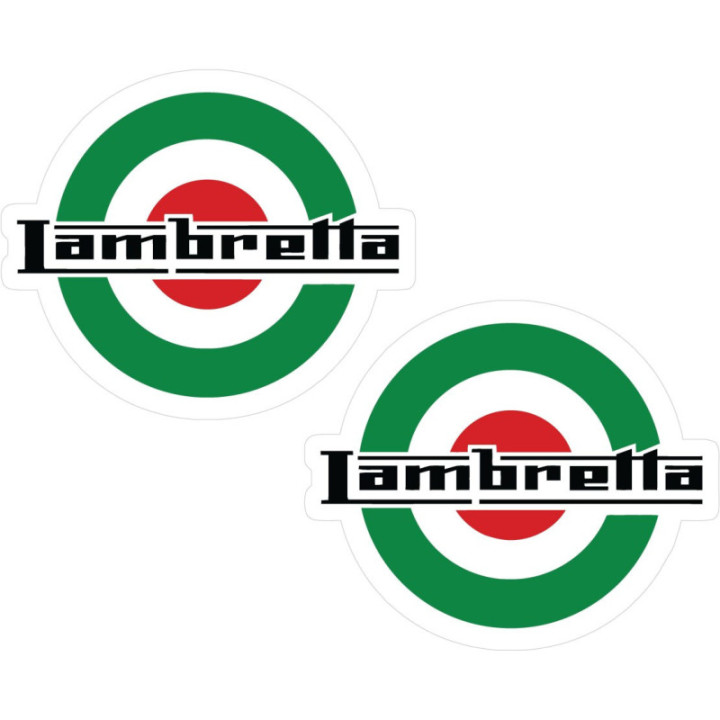 Lambretta Logo Style 3 Stickers Decals 2x - DecalsHouse