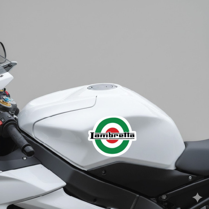 Lambretta Logo Style 3 Stickers Decals 2x - DecalsHouse