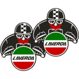 Laverda Logo Biker Stickers Decals 2x - DecalsHouse