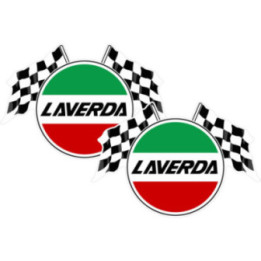 Laverda Logo Flags Stickers Decals 2x - DecalsHouse