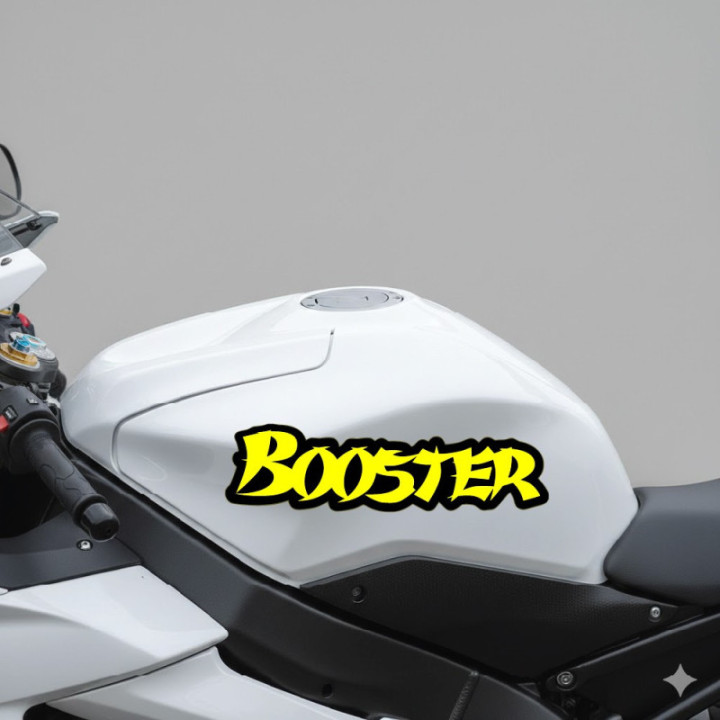 Mbk Booster Yellow Stickers Decals 2x - DecalsHouse