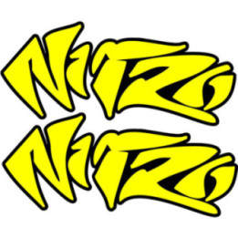 Mbk Nitro Yellow Stickers Decals 2x - DecalsHouse