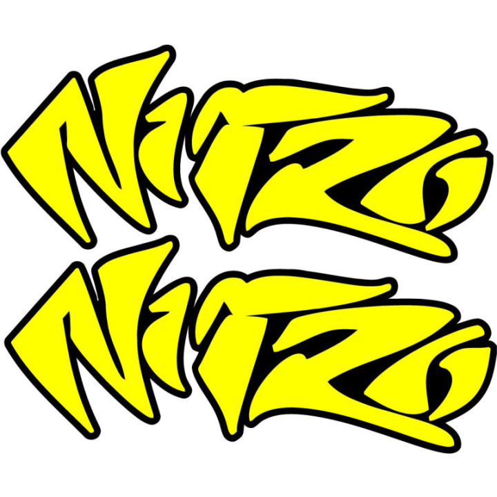 Mbk Nitro Yellow Stickers Decals 2x - DecalsHouse