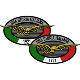 Moto Guzzi Logo Style 7 Stickers – V7 Griso Breva Decals (2-Pack)