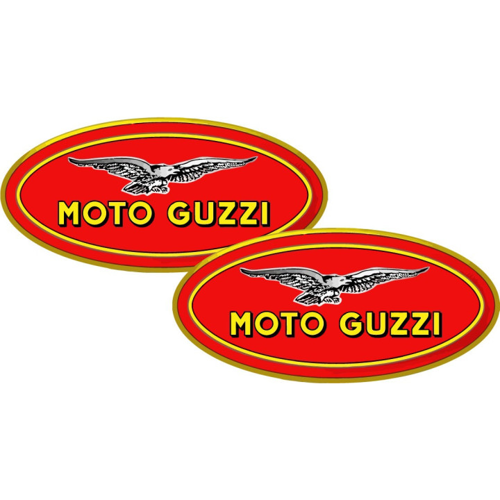 Moto Guzzi Logo Style 8 Stickers Decals 2x - DecalsHouse