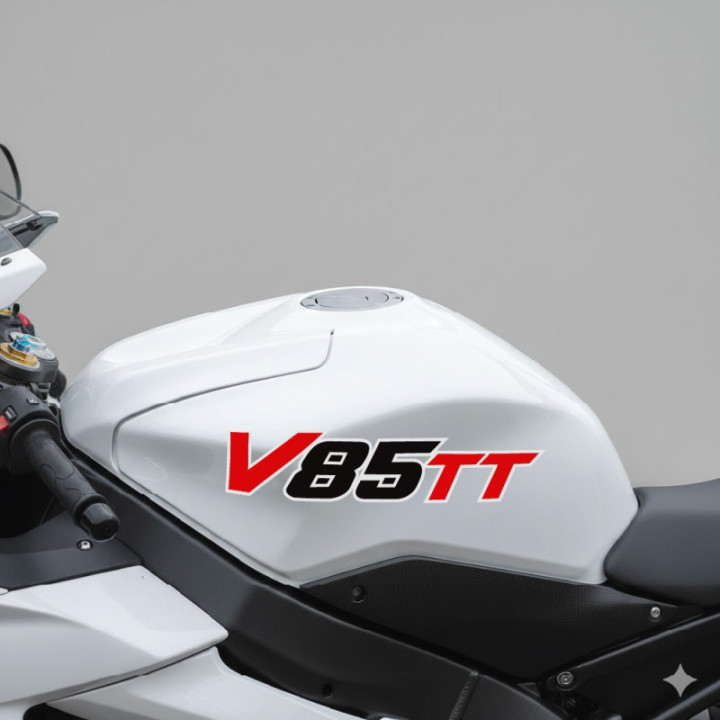 Moto Guzzi V85 TT Adventure Stickers – Italian Touring Decals (2-Pack)