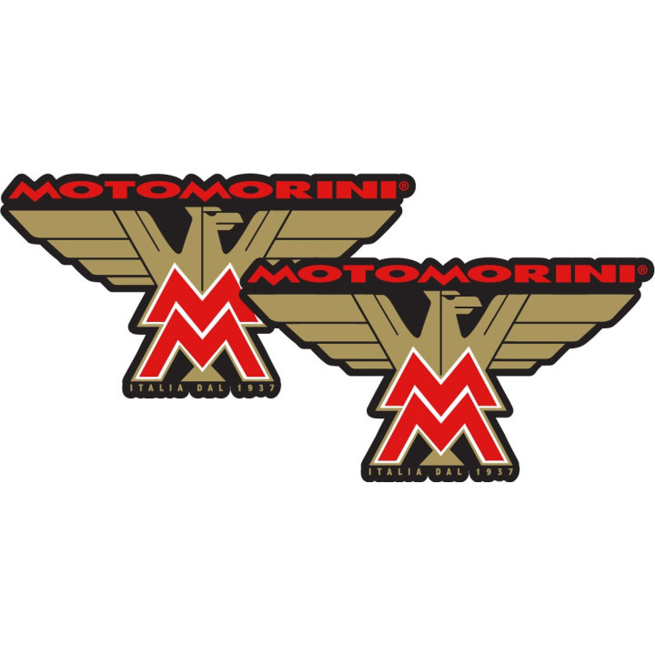 Moto Morin Logo Style 2 Stickers Decals 2x - DecalsHouse