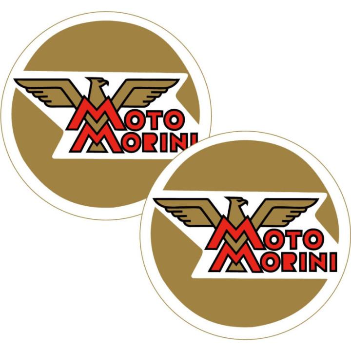 Moto Morin Logo Style 3 Stickers Decals 2x - DecalsHouse