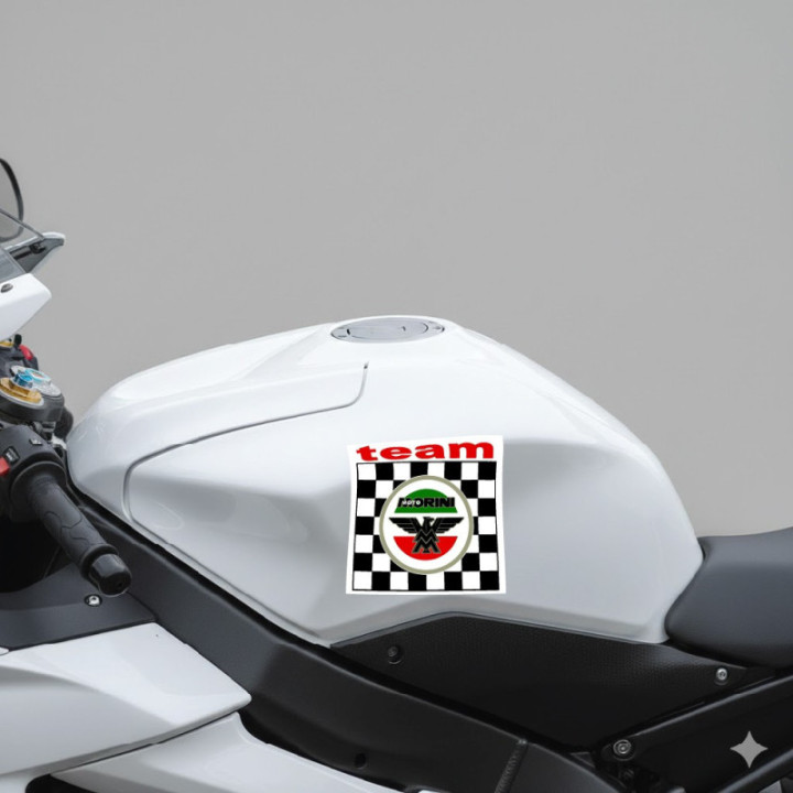 Moto Morin Logo Team Stickers Decals 2x - DecalsHouse