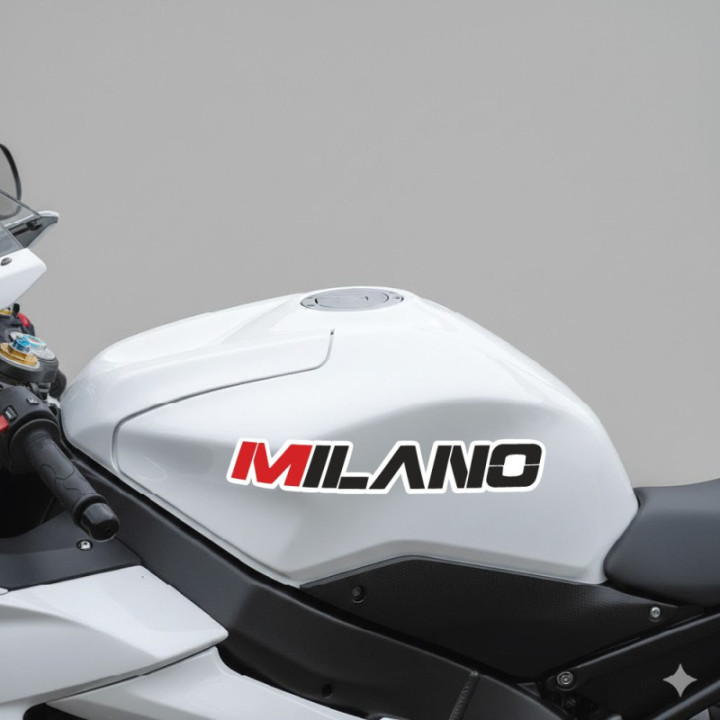Moto Morini Milano Stickers Decals 2x - DecalsHouse