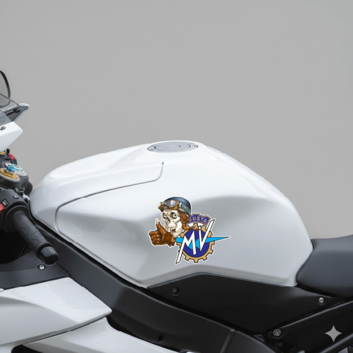Mv Agusta Skull Biker Stickers Decals 2x - DecalsHouse