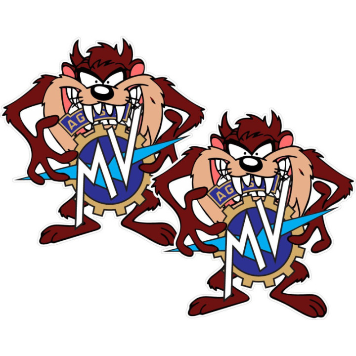Mv Agusta Taz Stickers Decals 2x - DecalsHouse