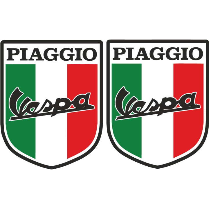 Piaggio Logo Px Italy Style 2 Stickers Decals 2x - DecalsHouse