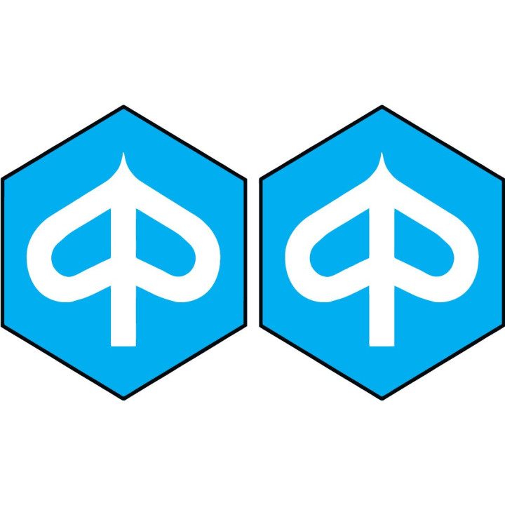 Piaggio Logo Style 2 Stickers Decals 2x - DecalsHouse