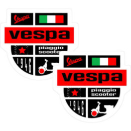 Piaggio Logo Style 3 Stickers Decals 2x - DecalsHouse