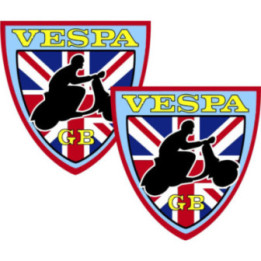Piaggio Vespa Gb Stickers Decals 2x - DecalsHouse