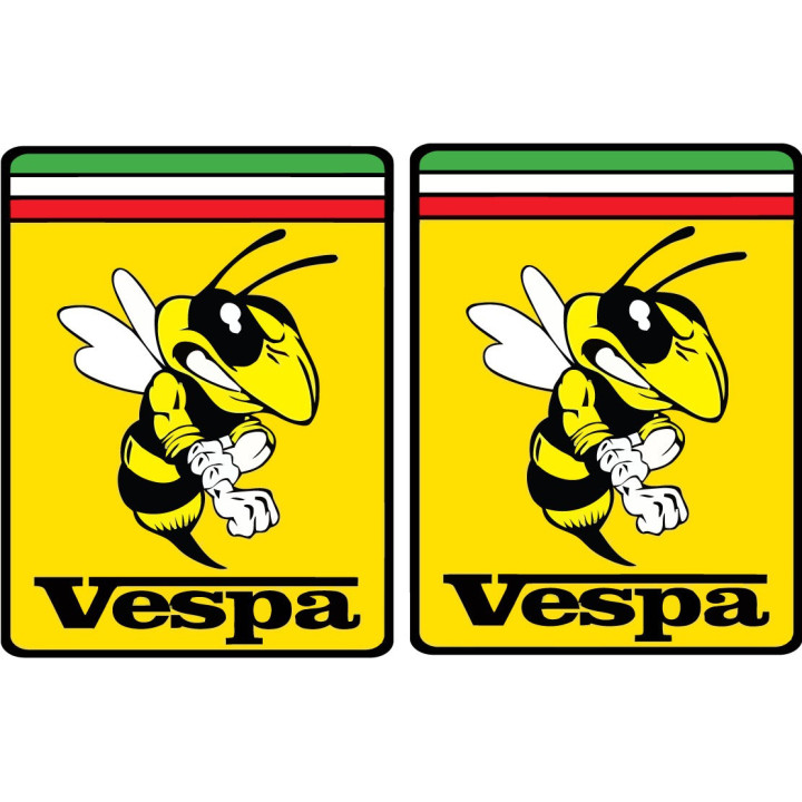 Piaggio Vespa Italia Logo Style 13 Stickers Decals 2x - DecalsHouse