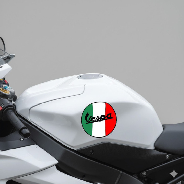 Piaggio Vespa Italia Logo [Converted] Stickers Decals 2x - DecalsHouse