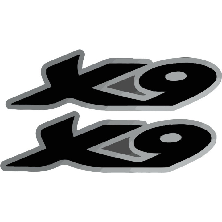 Piaggio X9 Stickers Decals 2x - DecalsHouse