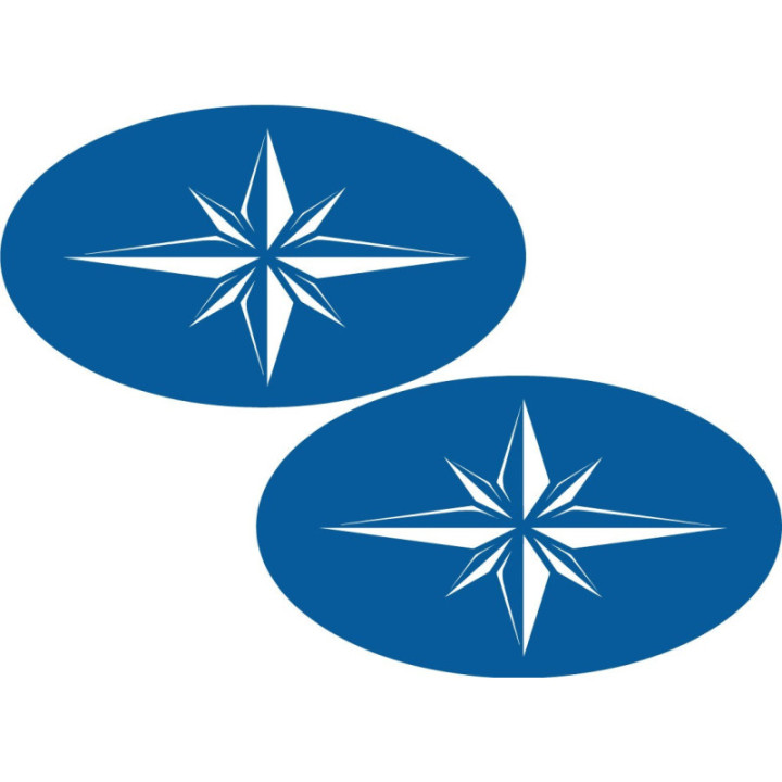 Polaris Logo Oval Stickers Decals 2x - DecalsHouse