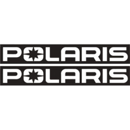 Polaris Logo Stripe Stickers Decals 2x - DecalsHouse