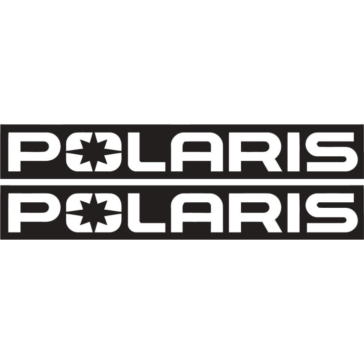 Polaris Logo Stripe Stickers Decals 2x - DecalsHouse