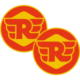 Royal Enfield Logo Round Style 2 Stickers Decals 2x - DecalsHouse