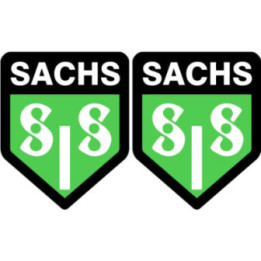 Sachs Logo Badge Stickers Decals 2x - DecalsHouse