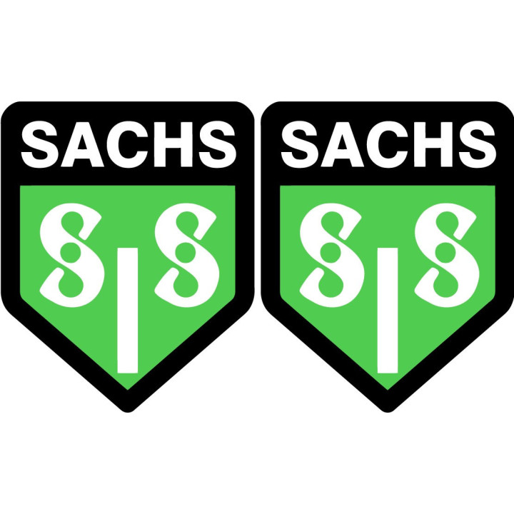 Sachs Logo Badge Stickers Decals 2x - DecalsHouse