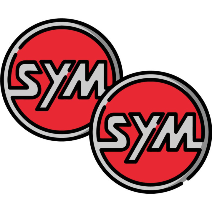 Sym Logo Round Style 2 Stickers Decals 2x - DecalsHouse