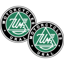 Ural Logo Round Stickers Decals 2x - DecalsHouse