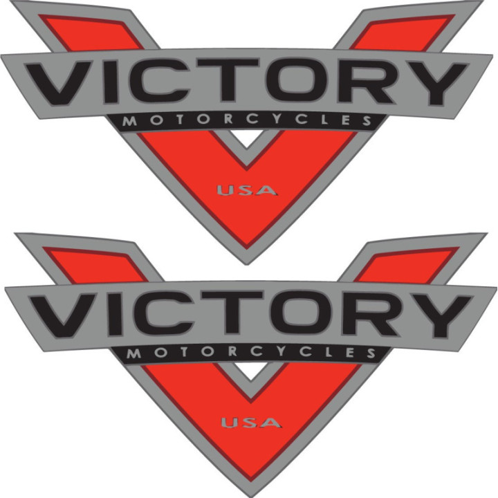 Victory Logo Stickers Decals 2x - DecalsHouse