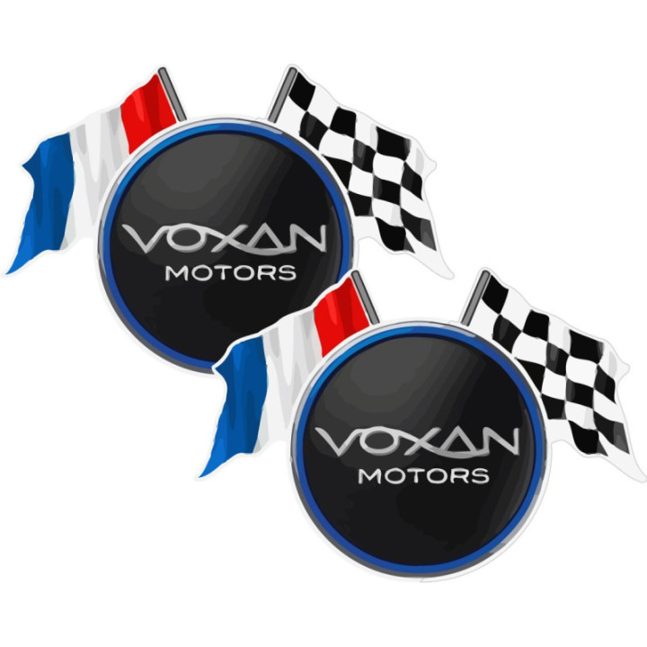 Voxan Logo Flags Stickers Decals 2x - DecalsHouse