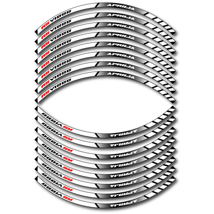 Aprilia Rsv 1000 Style 5 Wheel Stripes Stickers Decals - DecalsHouse