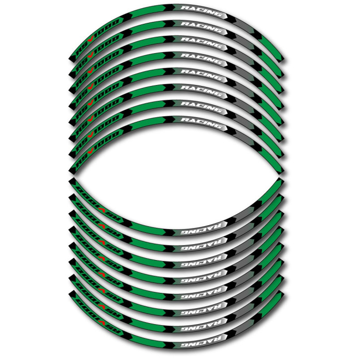 Aprilia Rsv 1000 Style 8 Wheel Stripes Stickers Decals - DecalsHouse