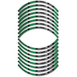 Aprilia Rsv 1000r Black And Green Wheel Stripes Stickers Decals - DecalsHouse